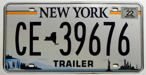 Usa nummernschild aus new york - new,