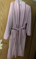 DAMEN~ BADE MANTEL* ROSA * GR:  L  Fleece *