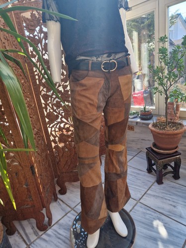 Vintage damen echtlederhose - vintage,