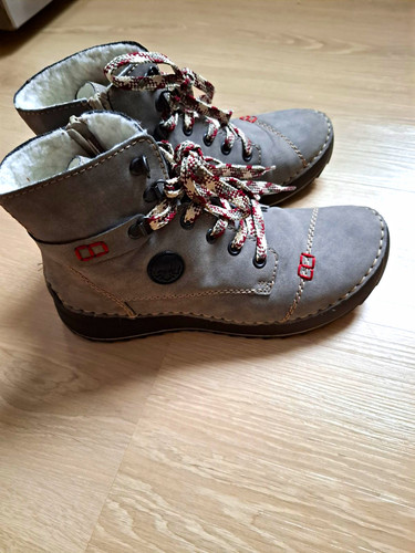 Rieker damen stiefeletten - rieker, grau