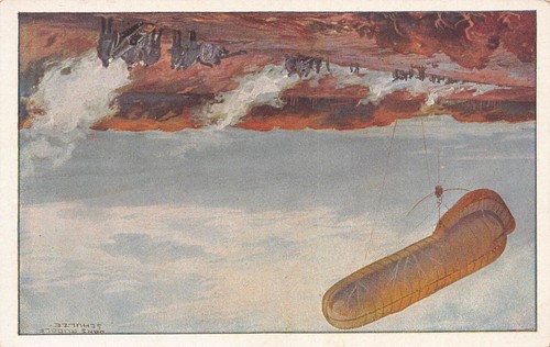 Postkarte luftschiff - postkarte,
