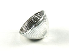 Florissima Glas Schwimmkerzenhalter klein Silber Kerzen Teelicht 6cm chrom