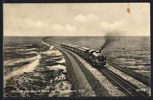Sylt eisenbahnzug auf dem - eisenbahnzug,