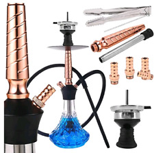 RMAN Shisha Set 50cm Hookah Aluminium Complete Wasserpfeife mit 1 x Schlauch