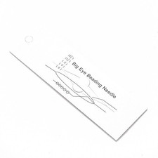 5 Perlennadel 125 mm x 0.5 Fädelnadel zum Aufreihen von Perlen BigEye Edelstahl