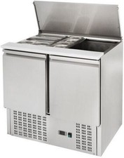 1 GASTRO HERO SH 900 Kühltisch Saladette Vorbereitungstisch B90 x T 70 x H 82