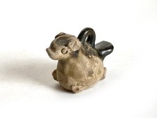 Changsha Brennofen Tier Spielzeug Hund Briefbeschwerer Ton Puppe 5,5 cm...