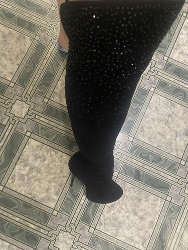 Women suede over the knee - suede, over-the-knee