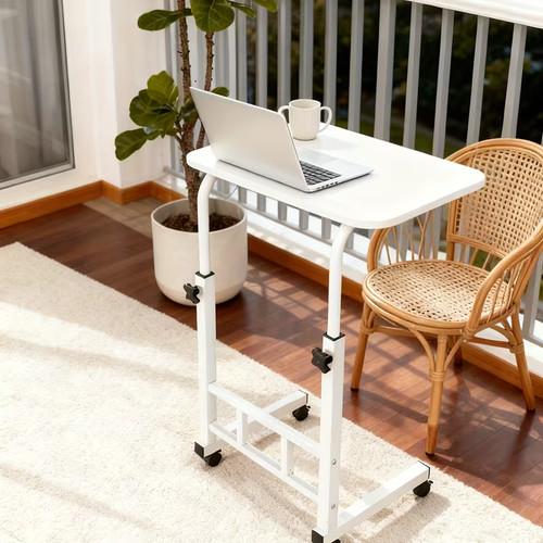 Weißer mobiler laptoptisch - weißer,