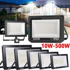 10W-500W LED Strahler Außen Fluter ohne/mit Bewegungsmelder Scheinwerfer IP65