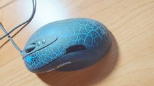 Logitech G5 Laser Mouse (schwarz/blau) – defekt / mit Gewichtssystem