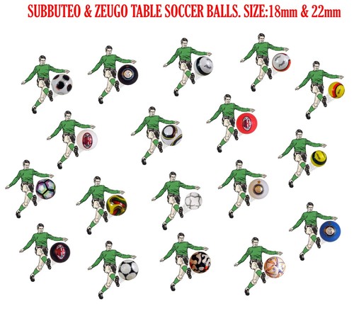 Subbuteo zeugo 18mm - &, 22mm