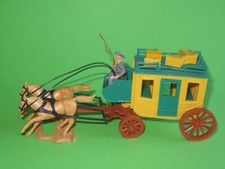 TIMPO TOYS seltene Postkutsche 2. Version grüne Anbauteile   Nr. 10