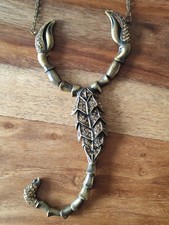 Skorpion choker kette bronze - skorpion,