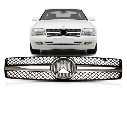 Chrom schwarzer frontgrill - chrom-schwarzer,