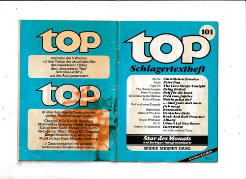 Top schlagertextheft 101 - top,
