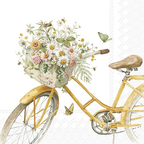 Servietten flower bike - 20,