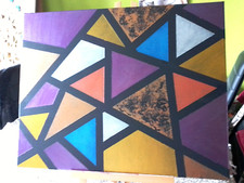 Echtes Leinwandbild in