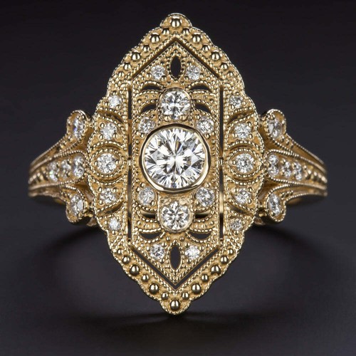 59ct diamant navette - navette, ring
