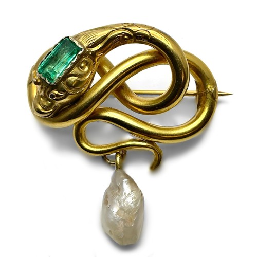 Antik gold smaragd - ,