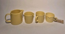 4x Arabia Finland Teema Gelb 2 Tassen Milchkännchen