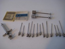 ALTE VETERINÄRMEDIZINIACHE INSTRUMENTE-HAUPTNER TUBERKULIN SPRITZE -INJEKT.NADEL