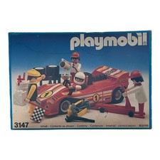 PLAYMOBIL 3147 Rennwagen mit Crew Racing Car NEU New MISB 1984