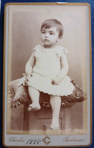 Baby puppe 1888 cdv - baby, charles