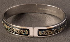 Michaela Frey Wien Armreif • Edelstahl mit Emaileeinlage 6,8 cm Durchmesser