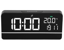 AURIOL Digitaler Wecker Digitaluhr Uhr Alarm mit kabelloser Ladefunktion