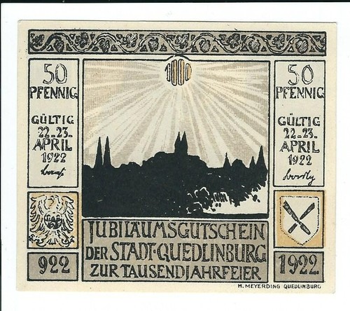 Notgeld quedlinburg - notgeld,