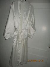 Bademantel GIANI FEROTI, L, altweiss, glänzend mit kl. Streifen, Frotteefutter
