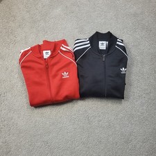 2x Adidas Firebird Jacken rot