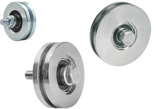 Metallrollen für T-Profil Laufrollen Schiebetor Torrolle Ø68 - Ø117