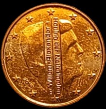 N-73: Niederlande 5 Eurocent 2018 Niederländische Euros-KönigWillem Alexander