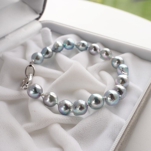 Barock silber blau - mm,
