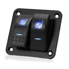 Kippschalter  12V 24V Blau 2-Gang Panel Boot LKW Marine