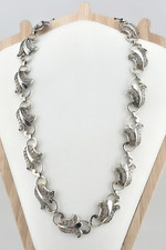 Antike Kette Collier Jugendstil Silber 800