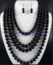 Lang 250cm 8mm Schwarz Achat