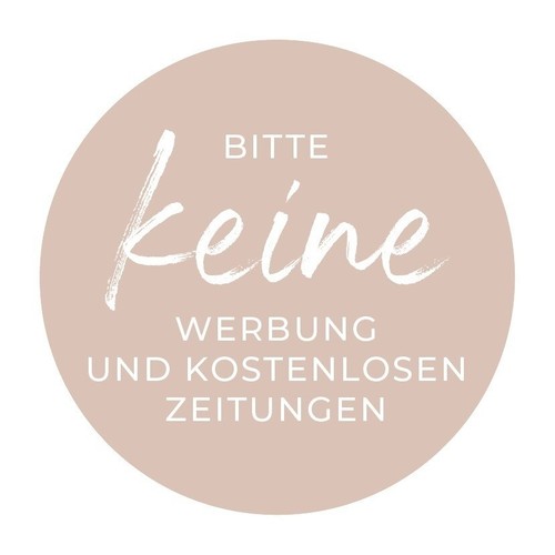 Aufkleber hinweis bitte - aufkleber, keine