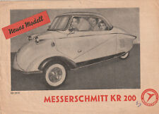 Messerschmitt KR 200 Prospekt original