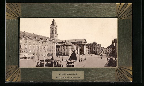 Karlsruhe marktplatz mit - karlsruhe,,