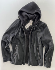 CHASIN Herren Lederjacke Jacke Kapuzenjacke Gr. XL in Schwarz NP. 299