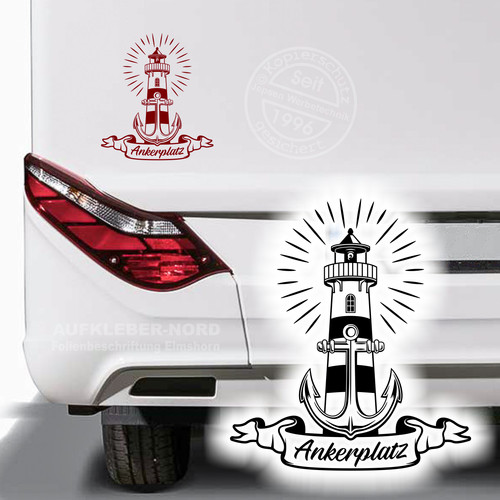 Ankerplatz auto aufkleber - ankerplatz,