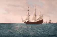 Vollschiff am Hafen Dreimaster Marine Schnars Alquist A3 012