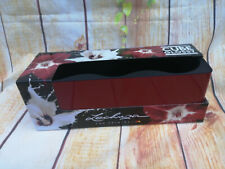  LECHUZA  Pflanzgefäß CUBE Triple Glossy scarlet-rot  All-in-One hochglanz