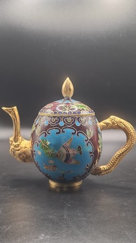 Cloisonne teekanne bunt - cloisonne,