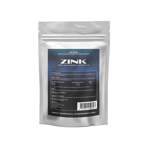 Asg zink 250 - 250, kapseln