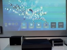 Optoma UHZ65UST 4K LaserUST + ESMART Motorleinwand |~2.100 h |OVP | Test vor Ort