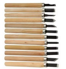 12 x SCHNITZMESSER SCHNITZ-WERKZEUG SCHNITZEN HOHLEISEN SET SORTIMENT